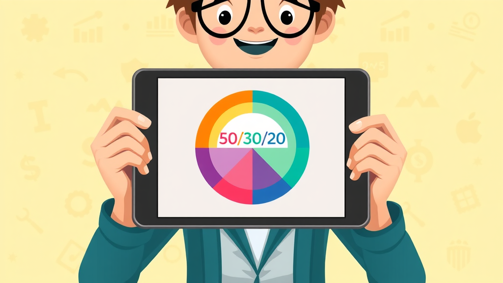 infographic pie chart 50/30/20 rule social media marketing raleigh