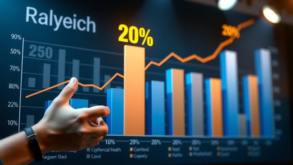 Email marketing Raleigh: 80/20 rule bar chart highlights segment driving business growth, subtle Raleigh branding