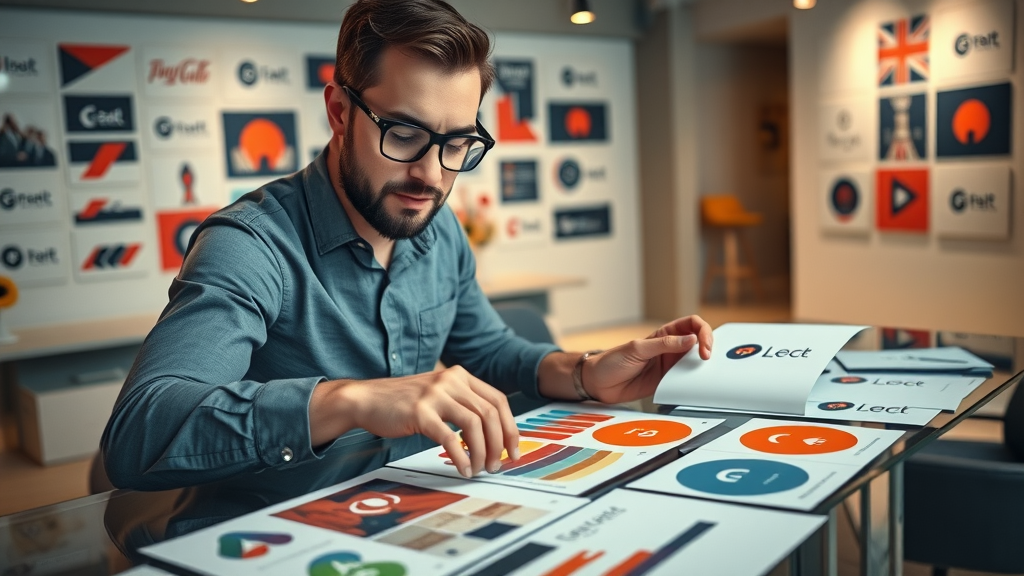 professional brand strategist reviewing brand assets branding for digital marketing strategies for small business