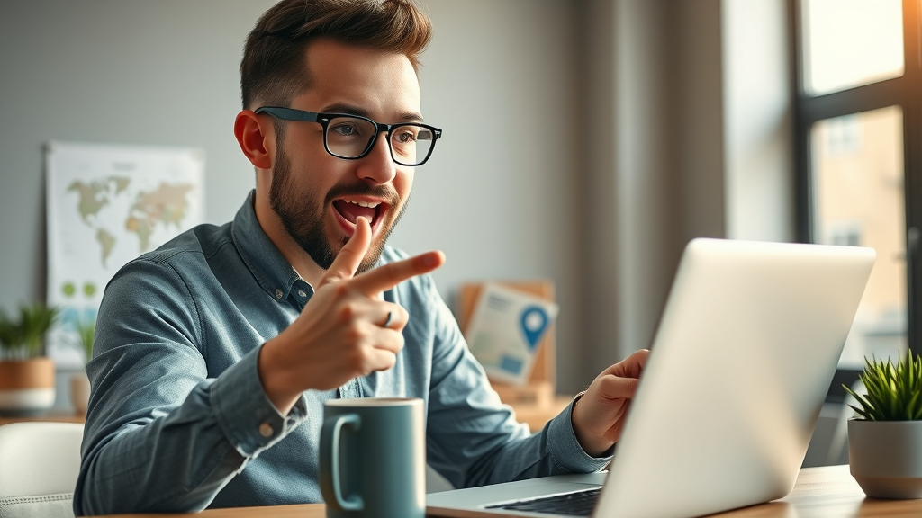 SEO for small businesses entrepreneur viewing business on map app local search