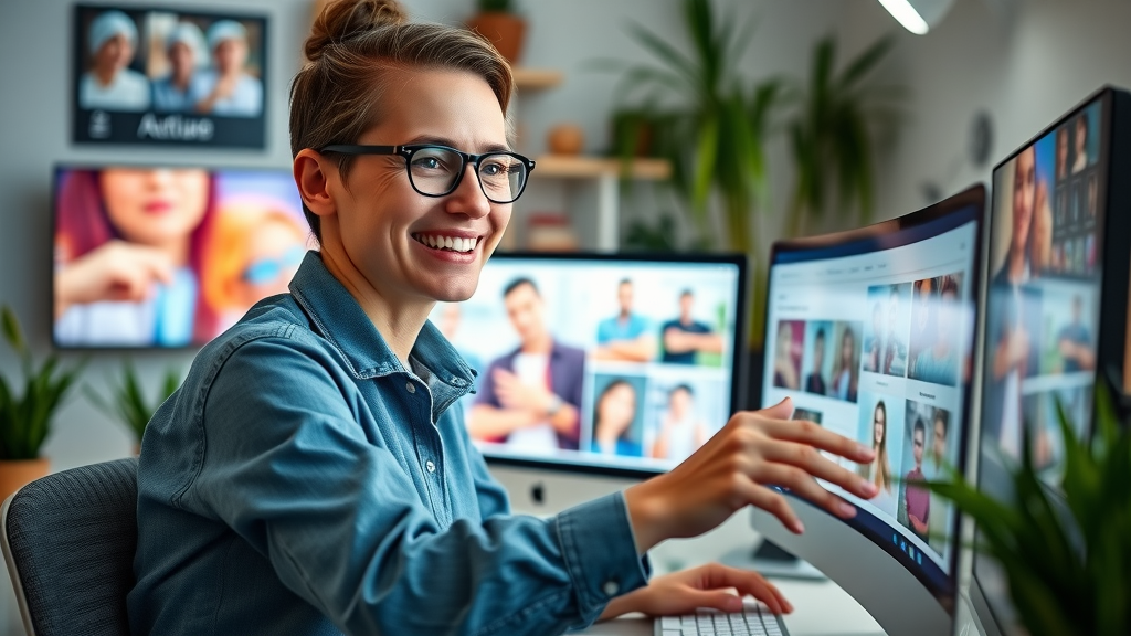 confident small business marketer creating social media posts social media digital marketing strategies for small business