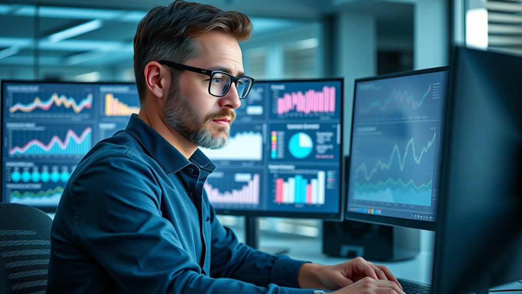 professional SEO specialist analyzing ranking graphs and backlink profiles on SEO dashboard, digital marketing tools focus