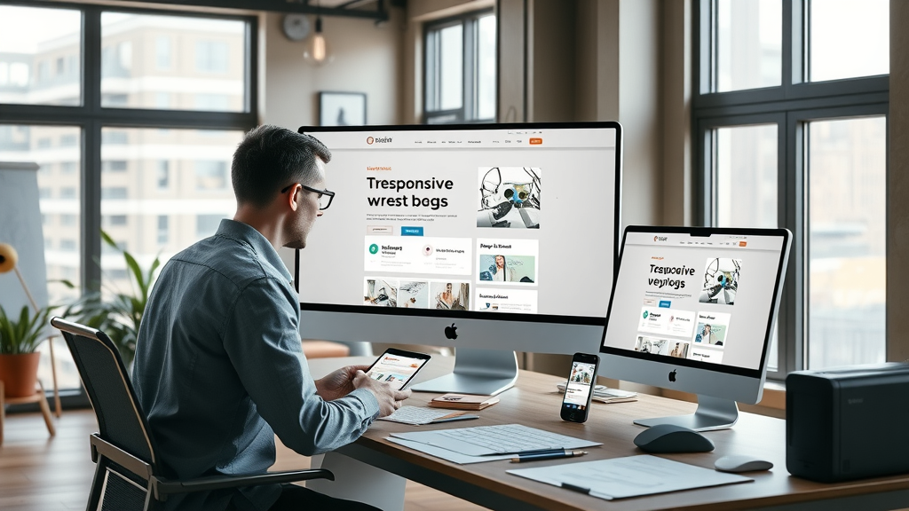 Raleigh web designer creating a responsive landing page for social media campaigns as part of affordable social media management Raleigh strategy.