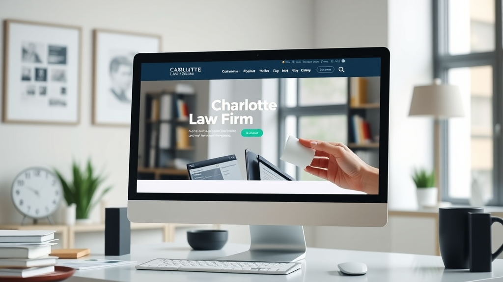 Charlotte law firm website design featuring integrated video marketing