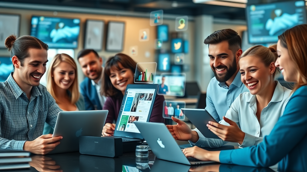 Raleigh media marketing team seamlessly integrating web design and social media platforms for unified brand experience