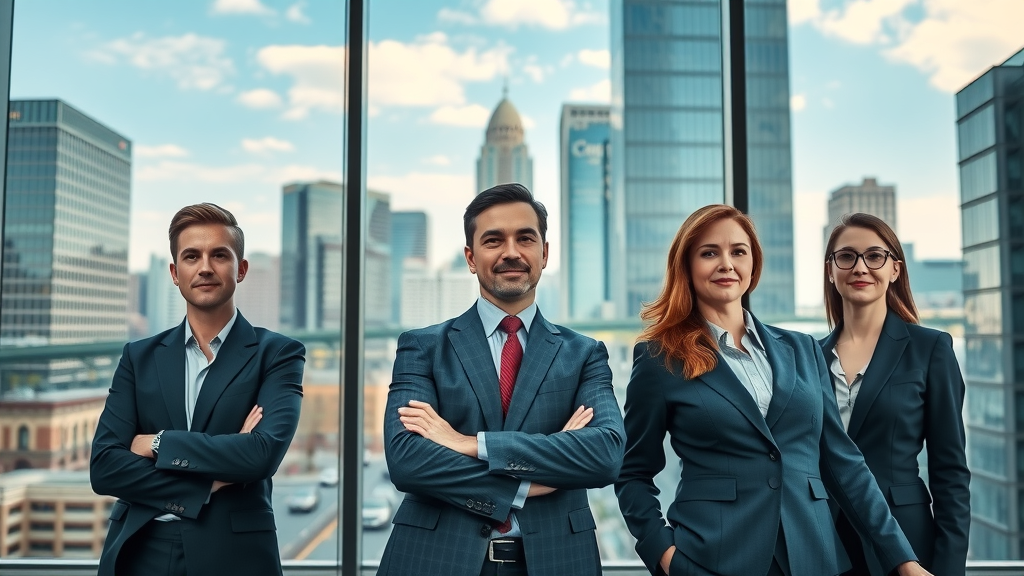 Vibrant Charlotte skyline with modern law firm offices showcasing charlotte digital marketing success