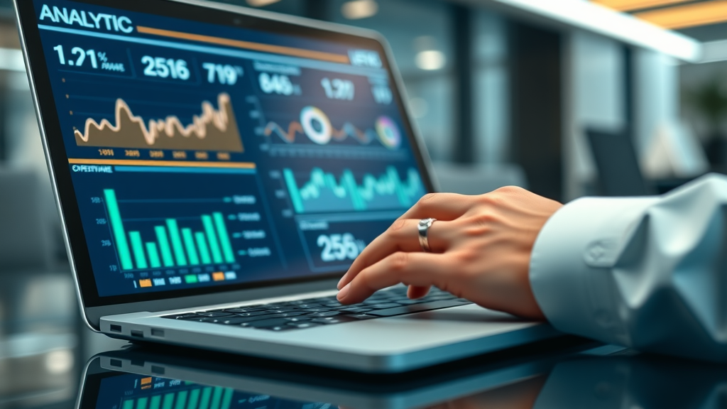 Analytics dashboard showing video SEO impact for law firm marketing strategies